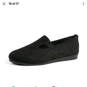 New Women's Comfortable And Stlush Black Slip-On Shoes